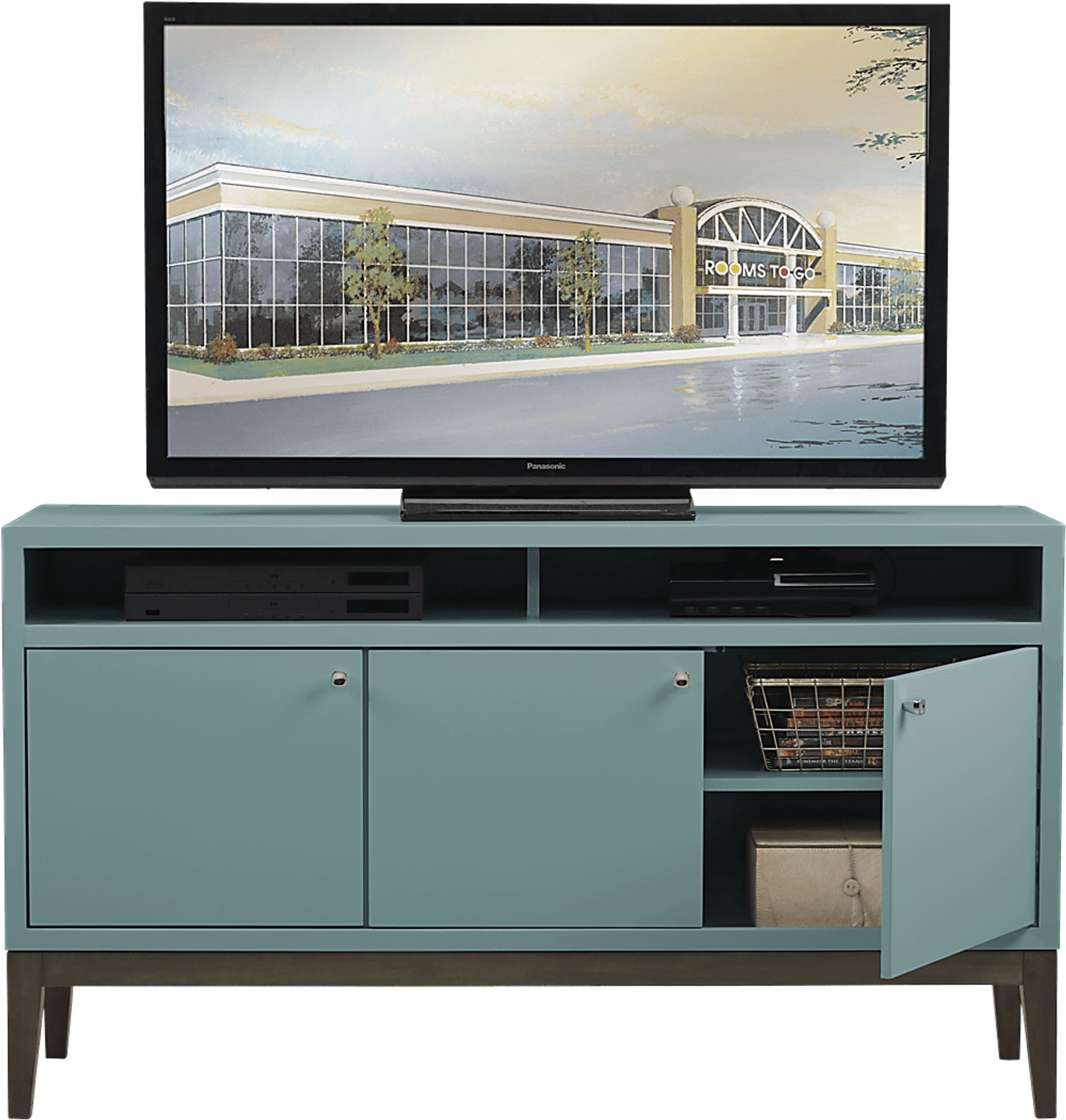 Skyler Spa Blue 60 in. Console - Image 2