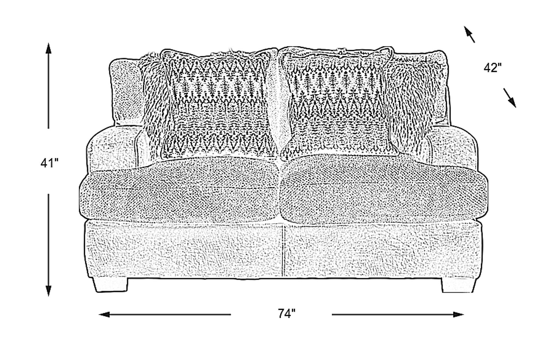 Dimension Image. Please refer to the Dimension Tab on this page for dimension details.