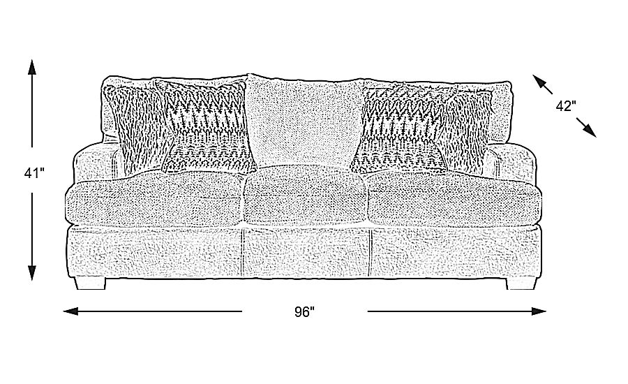 Skyline Drive Gray Textured Sofa | Rooms to Go