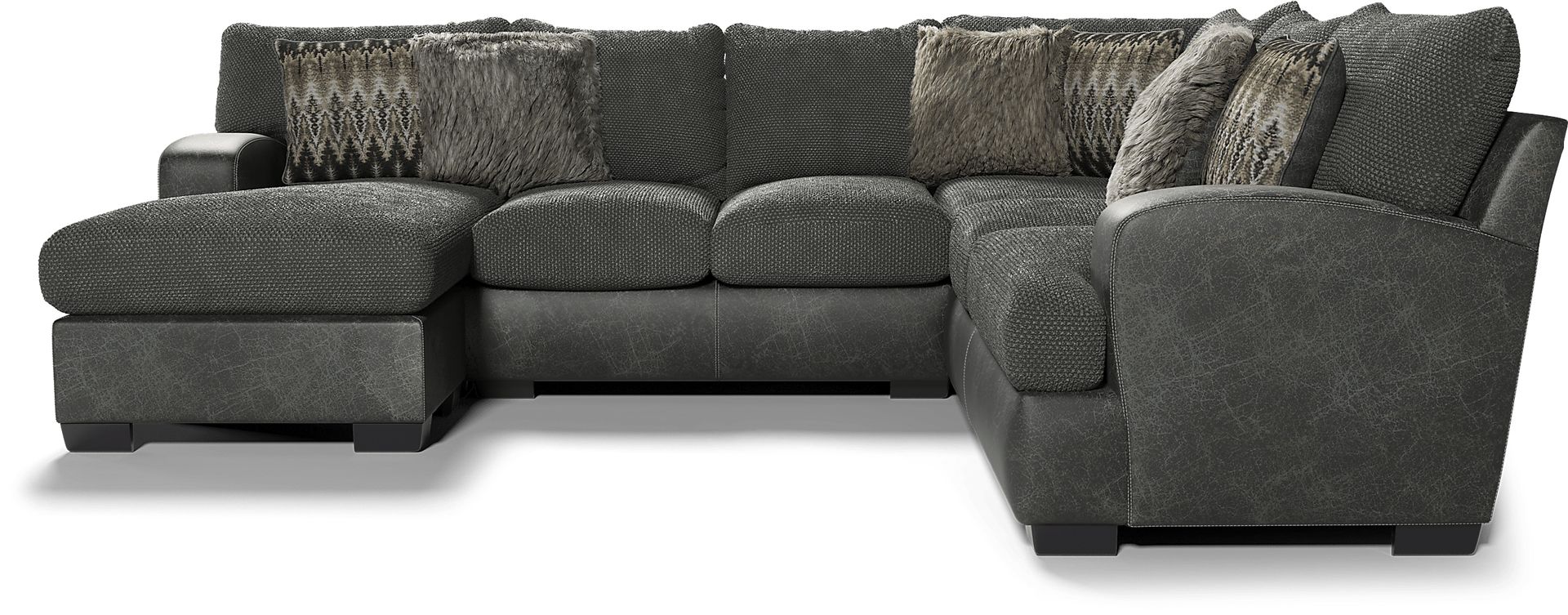 Skyline Park Gray 5 Pc Sectional Living Room - Image 3