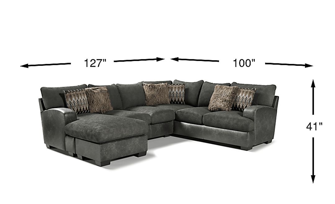 Skyline Park Gray 2 Pc Sectional