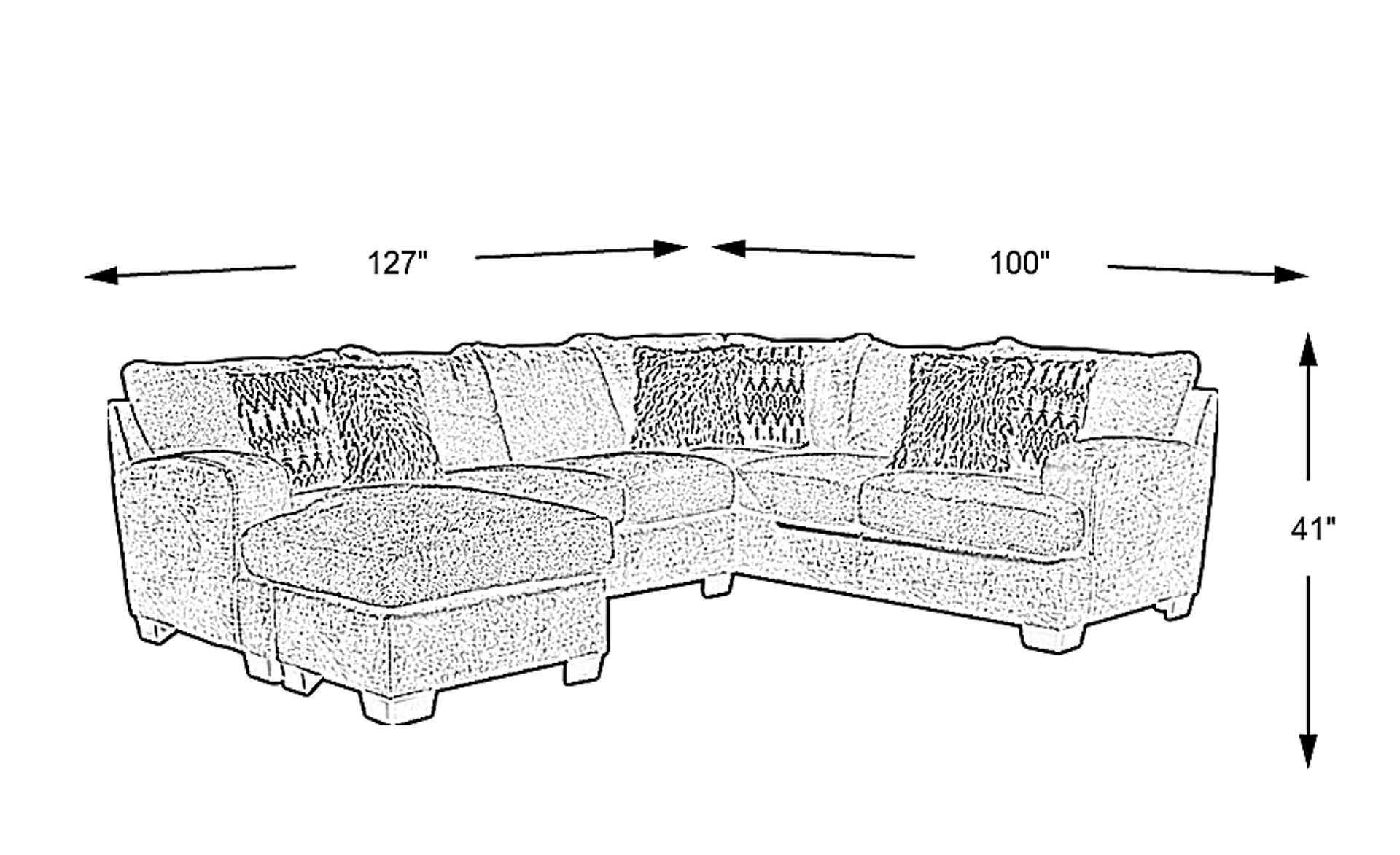 Skyline park gray sectional discount