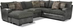 2 pc left arm chaise sectional