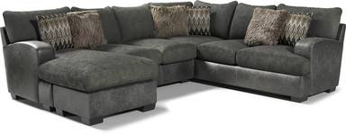 2 pc left arm chaise sectional