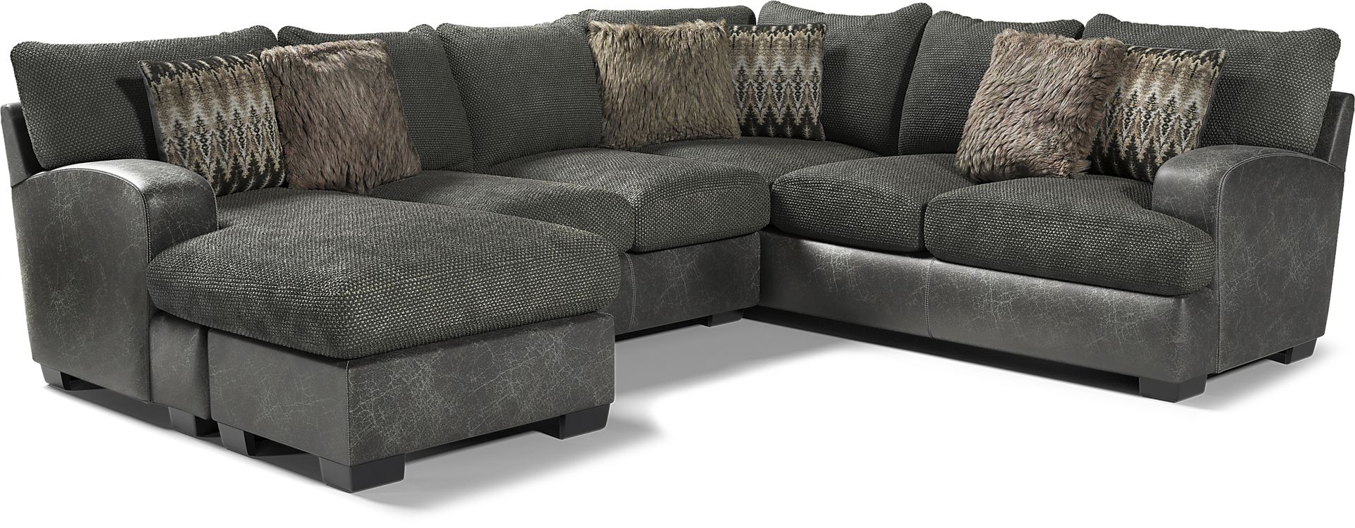 Skyline Park Gray 5 Pc Sectional Living Room - Image 2