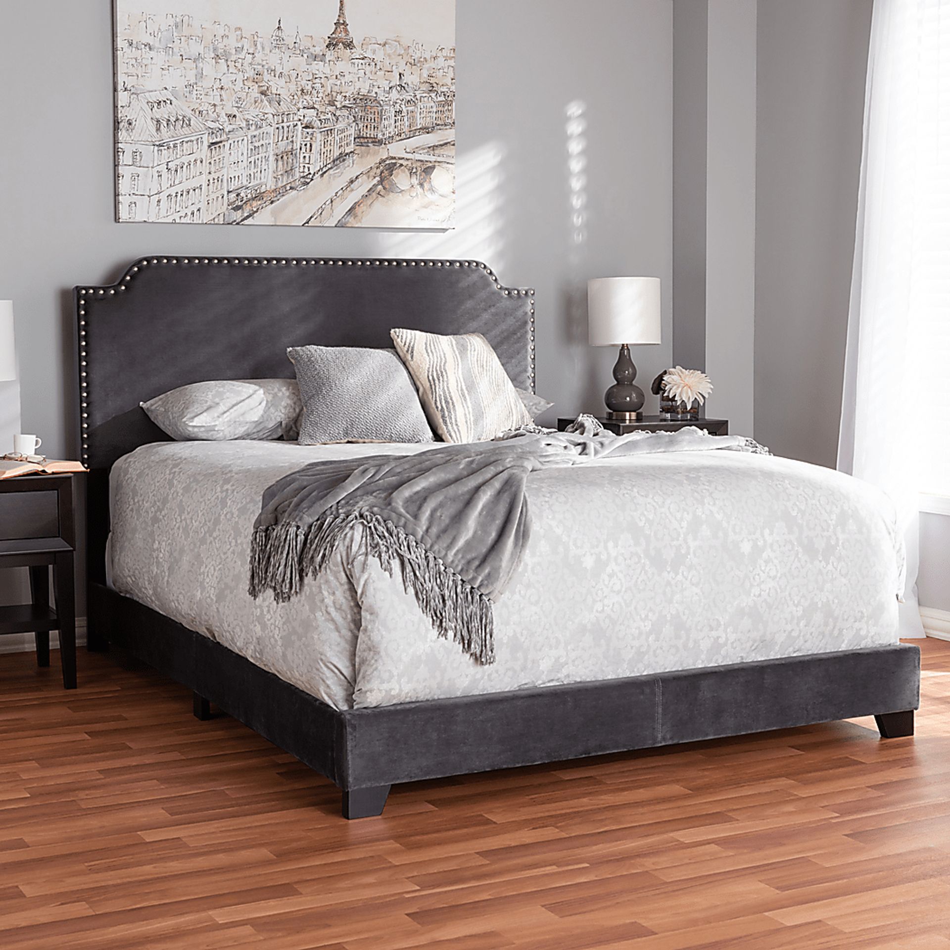 Skylyn Dark Gray King Bed - Image 2