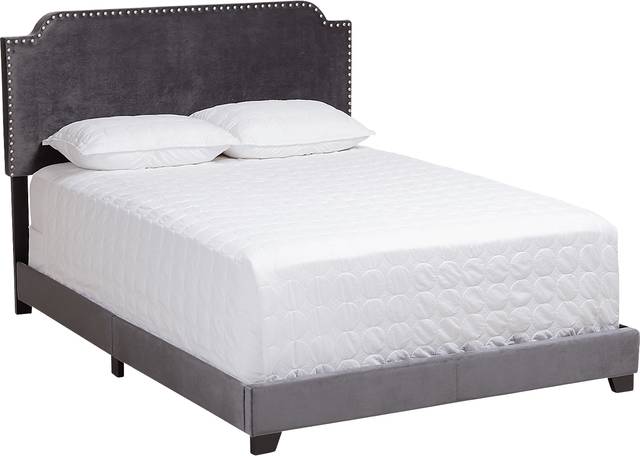 Skylyn Dark Gray Queen Bed - Thumbnail - Image 1