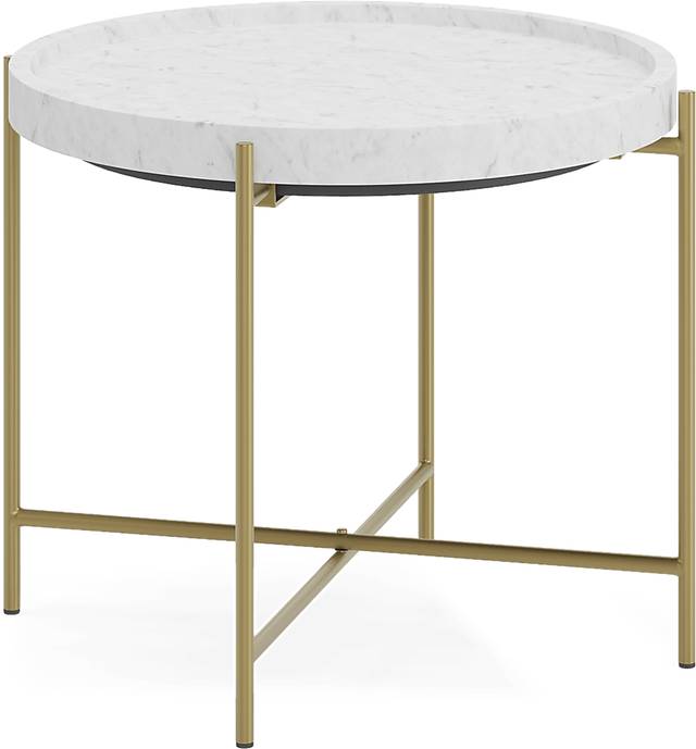 Slabtown Gold End Table - Thumbnail - Image 1