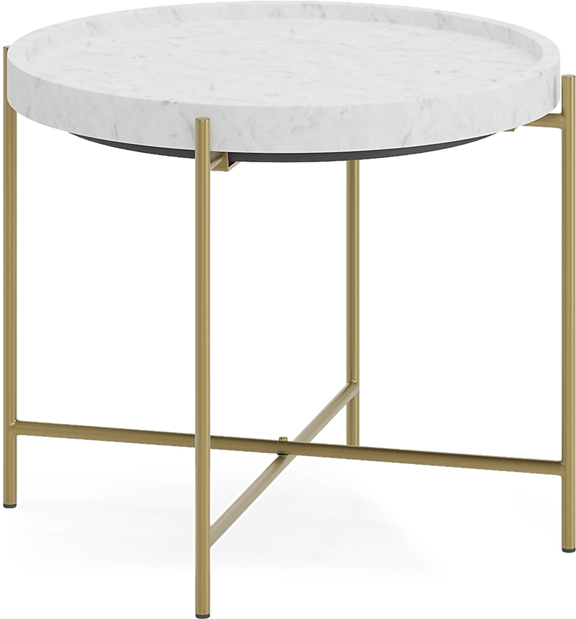 Slabtown Gold End Table - Image 1