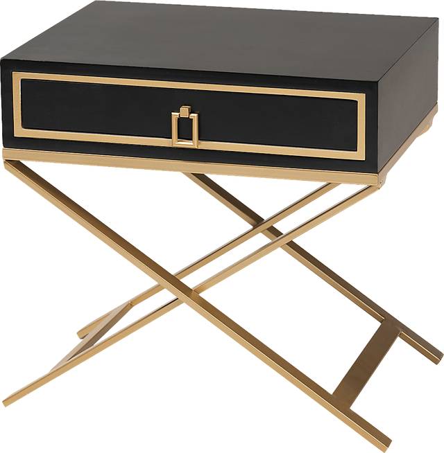 Sladky Black End Table - Thumbnail - Image 1