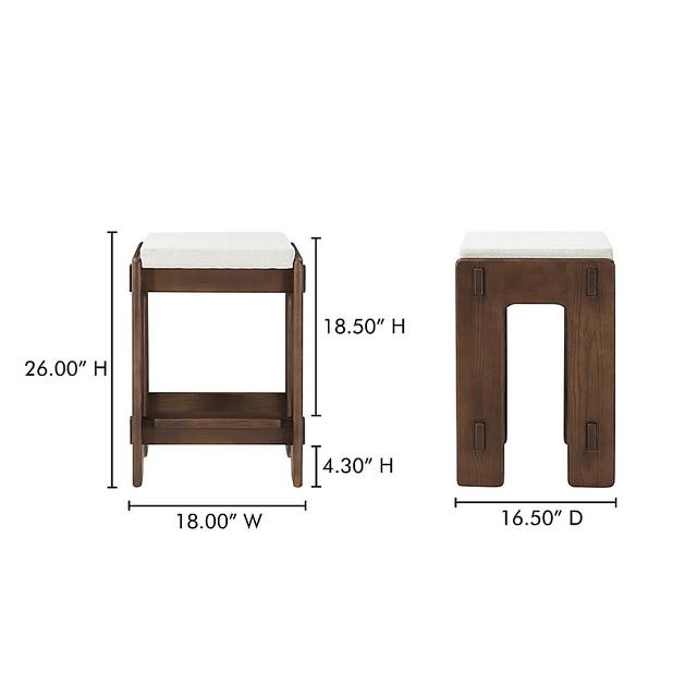 Slanad Brown Counter Height Stool - Thumbnail - Image 2