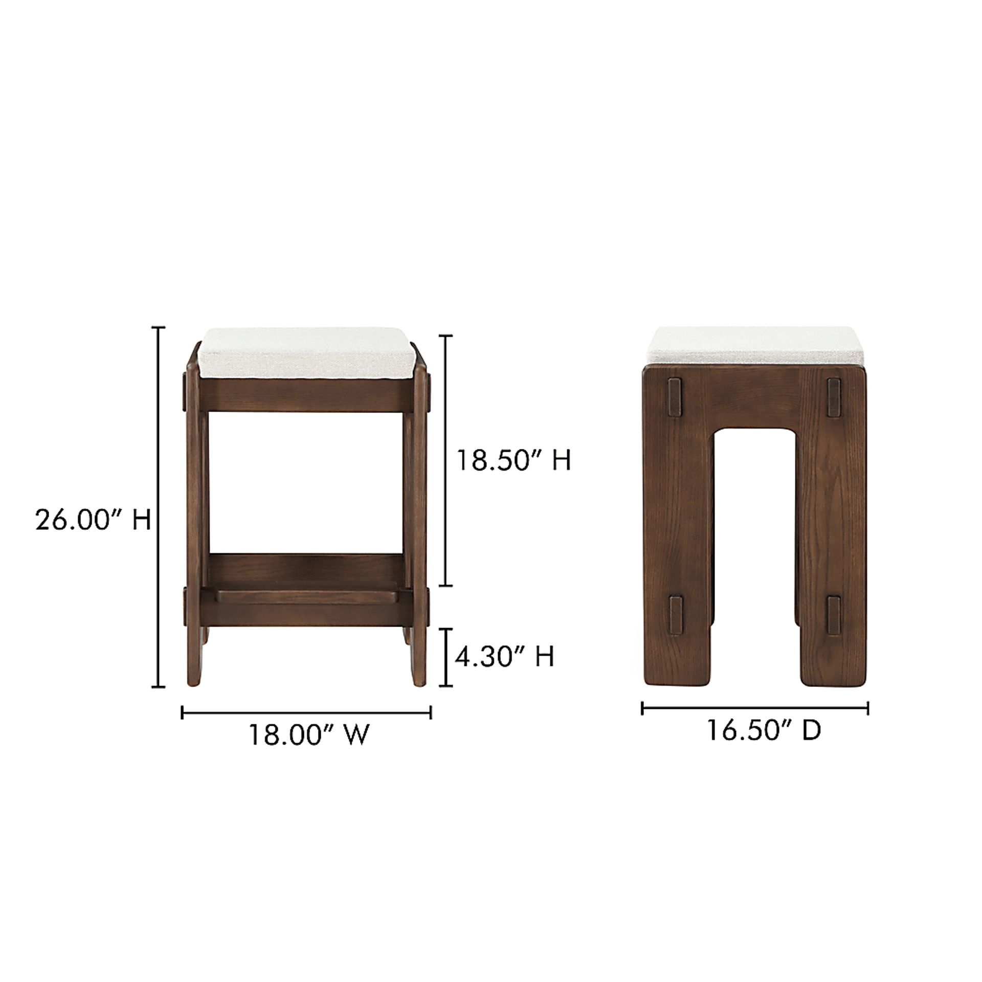 Slanad Brown Counter Height Stool - Image 2