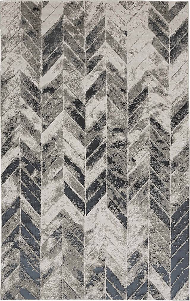 Slate Arrow Gray 5' x 7'3 Rug - Thumbnail - Image 1