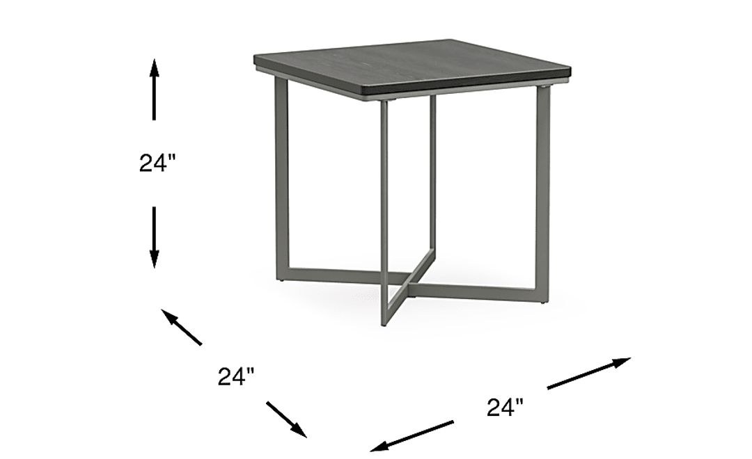 Slater Black End Table