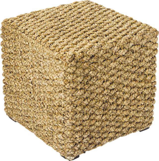 Slayton Natural Pouf - Thumbnail - Image 1