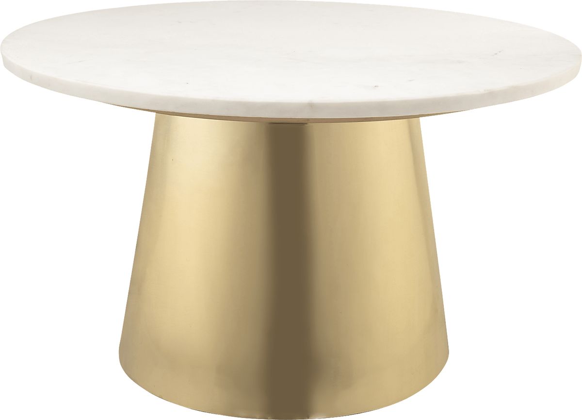 Sleken Gold Colors,Metal Cocktail Table Rooms to Go