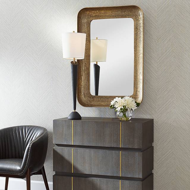 Slel Gold Wall Mirror - Thumbnail - Image 2