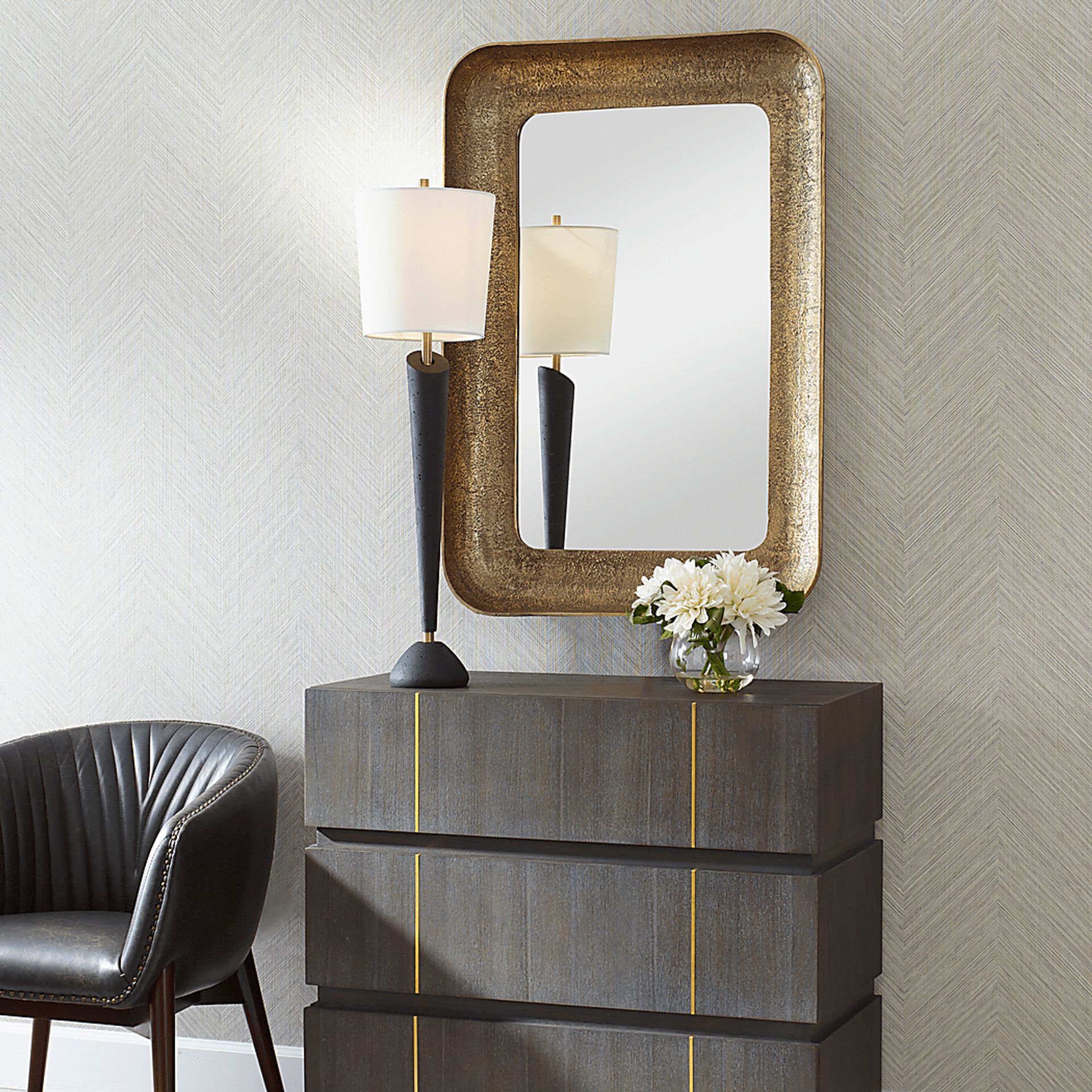 Slel Gold Wall Mirror - Image 2