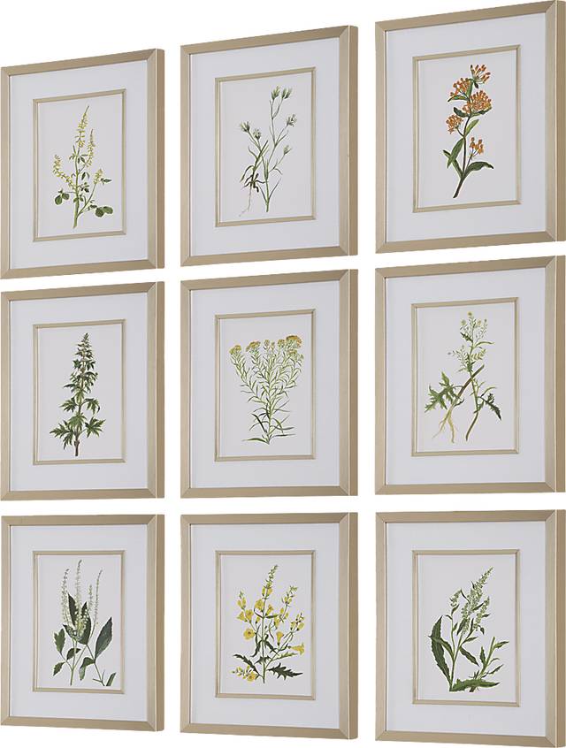 Sliux Champagne Wall Art, Set of 9 - Thumbnail - Image 4
