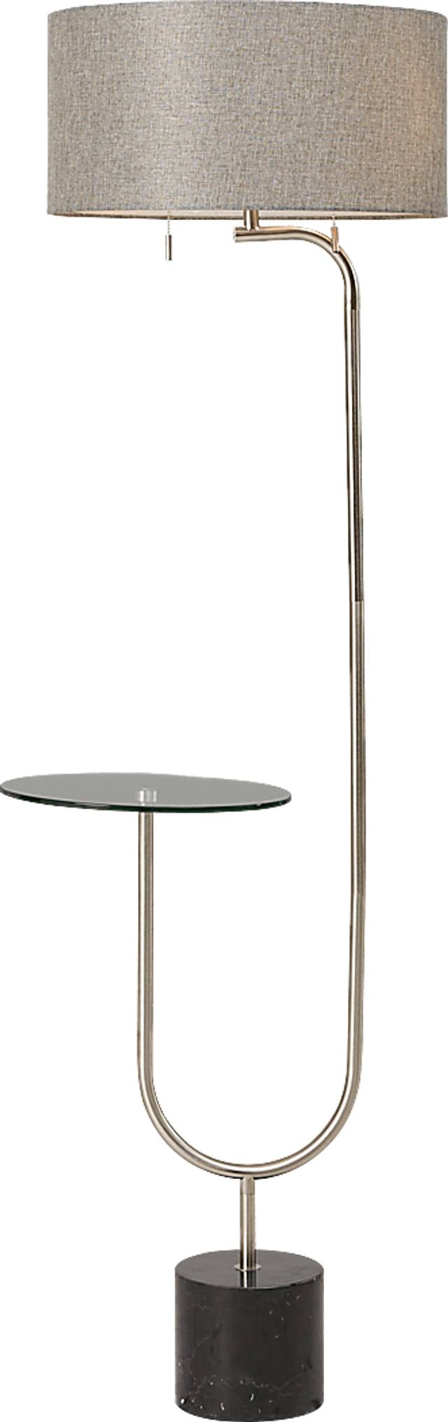 Sloan Curve Silver Floor Lamp - Thumbnail - Image 2