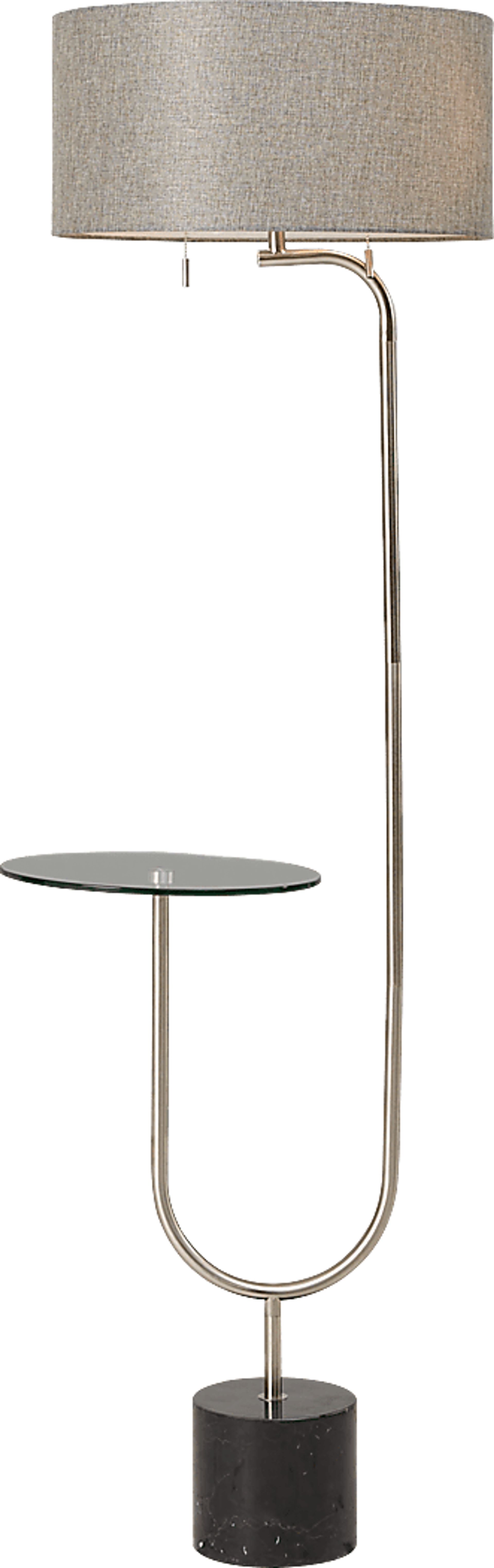 Sloan Curve Silver Floor Lamp - Image 2