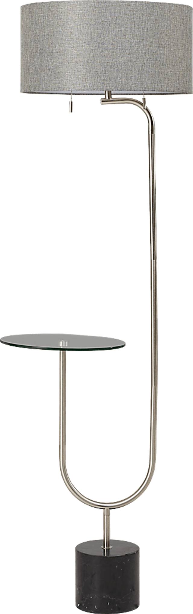 Sloan Curve Silver Floor Lamp - Thumbnail - Image 1