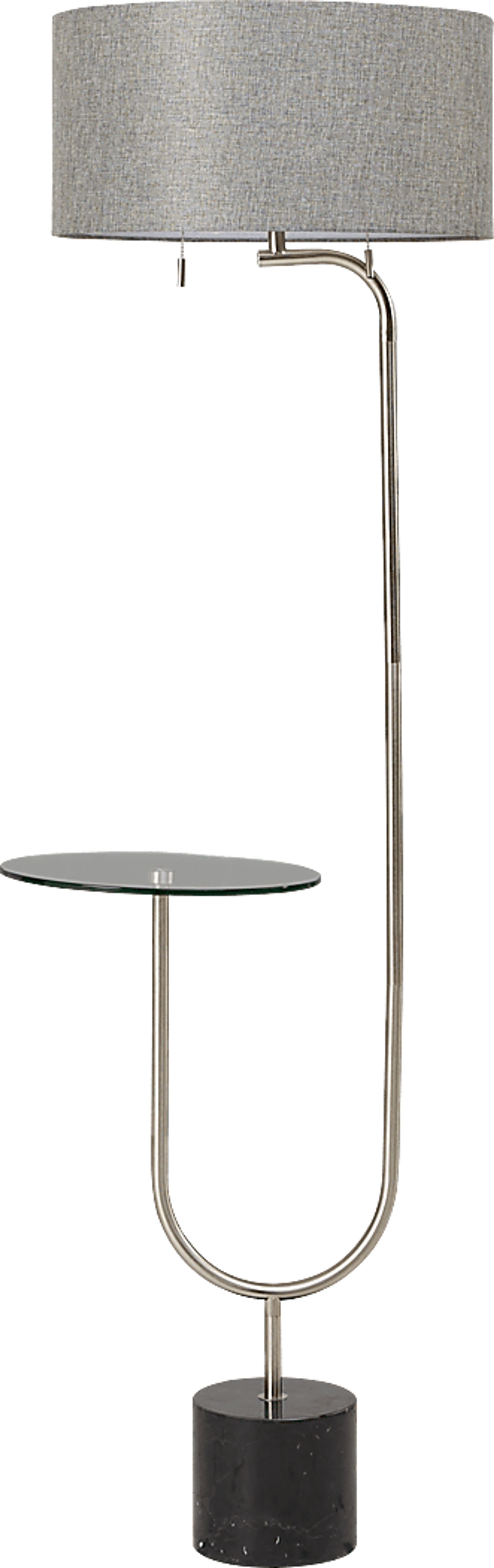 Sloan Curve Silver Floor Lamp - Image 1