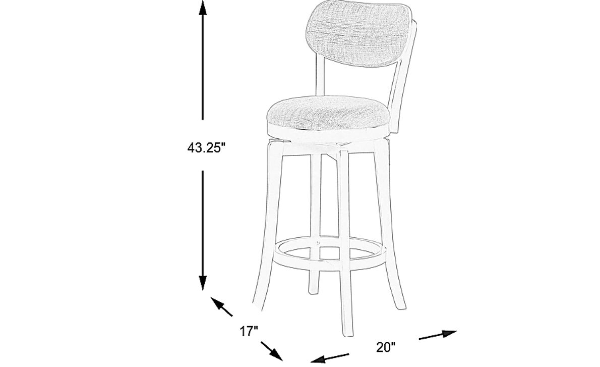 Sloan Slate Swivel Barstool