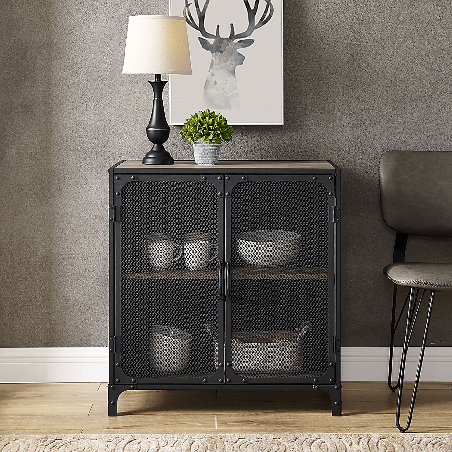 Slopeside Gray Accent Cabinet - Image 4