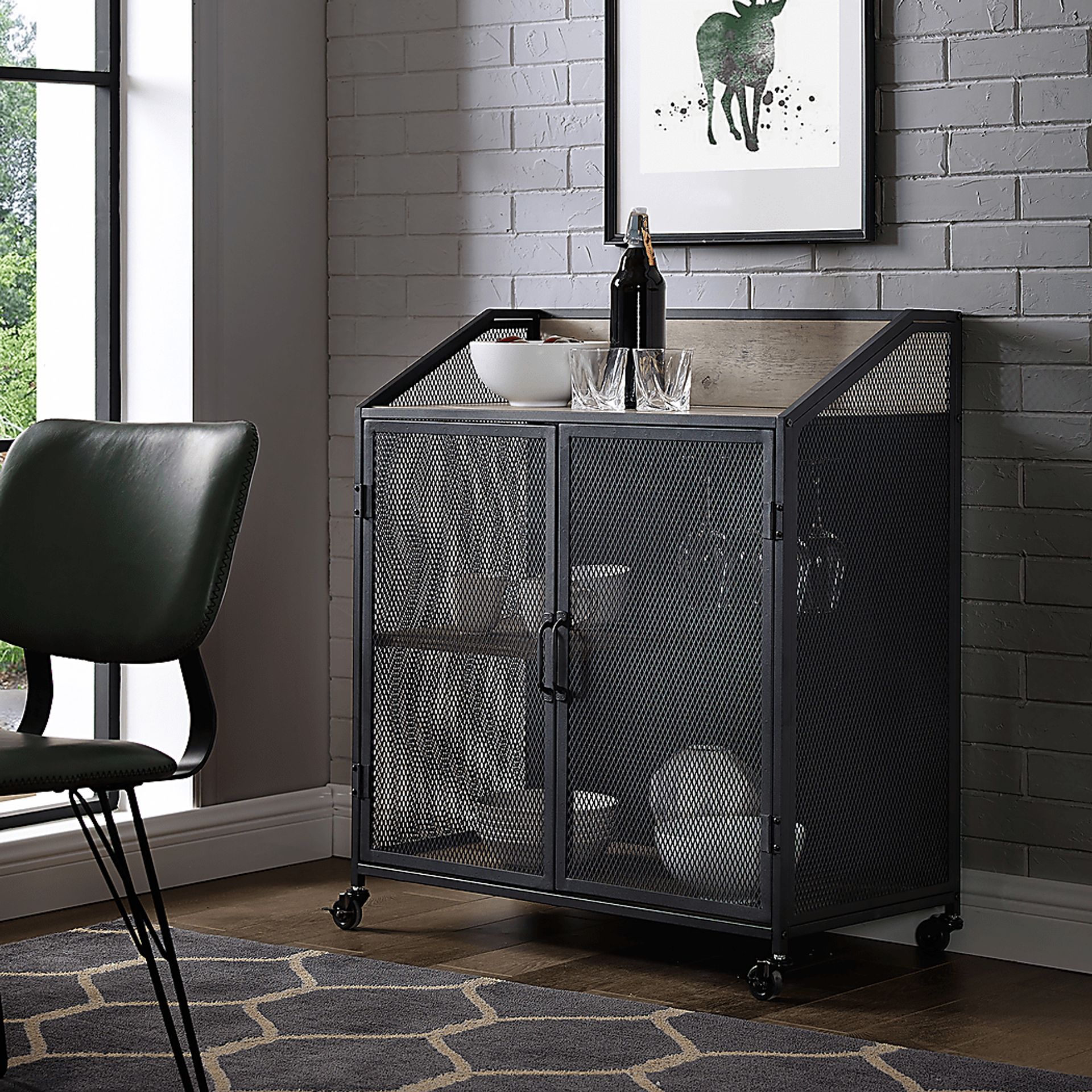 Slopeside Gray Bar Cart - Image 4