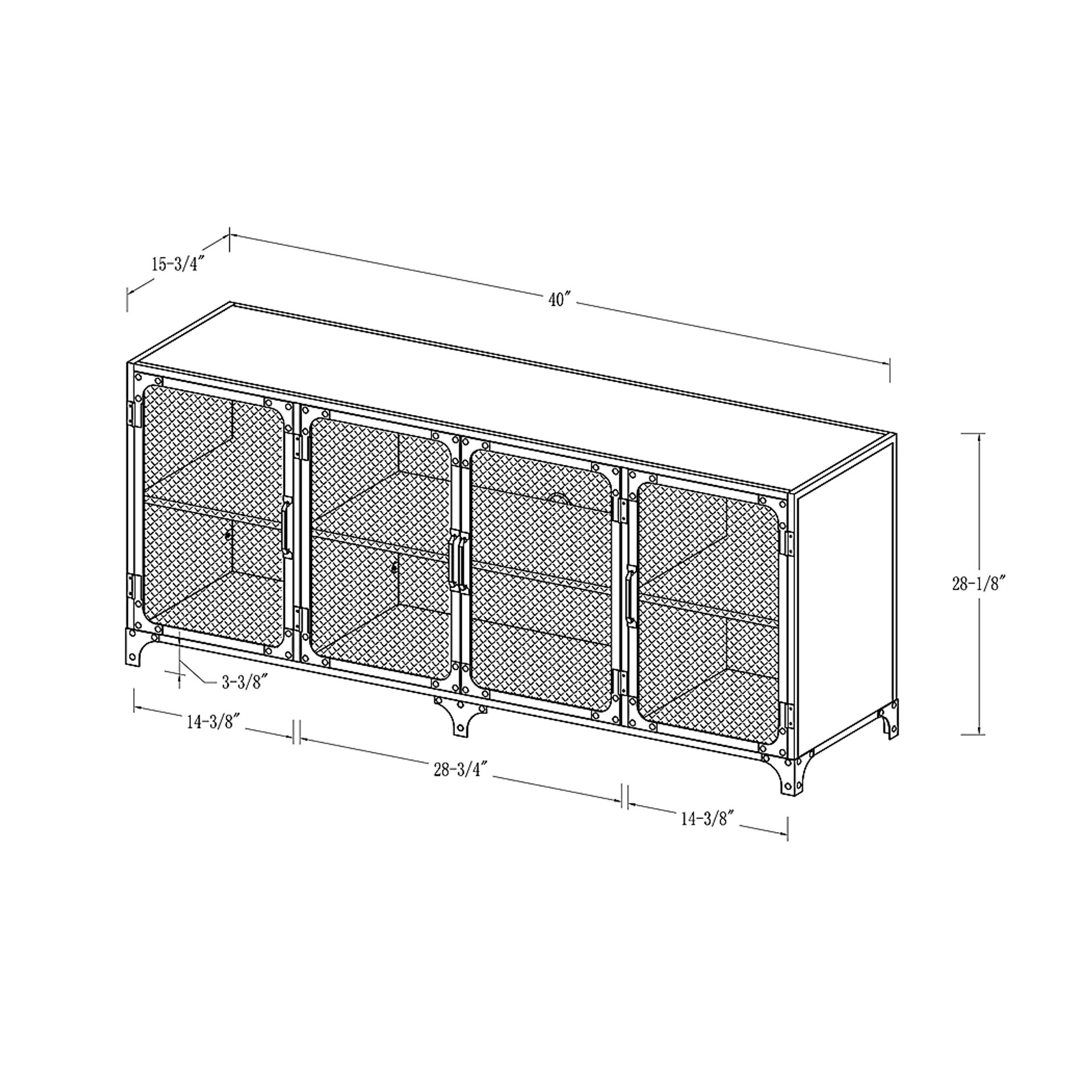 Slopeside Oak 60 in. Console - Image 5
