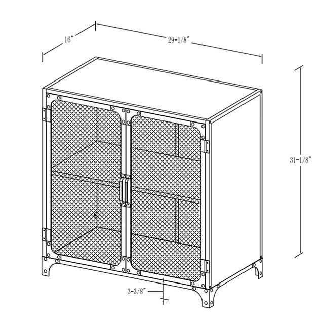 Slopeside Oak Accent Cabinet - Thumbnail - Image 5