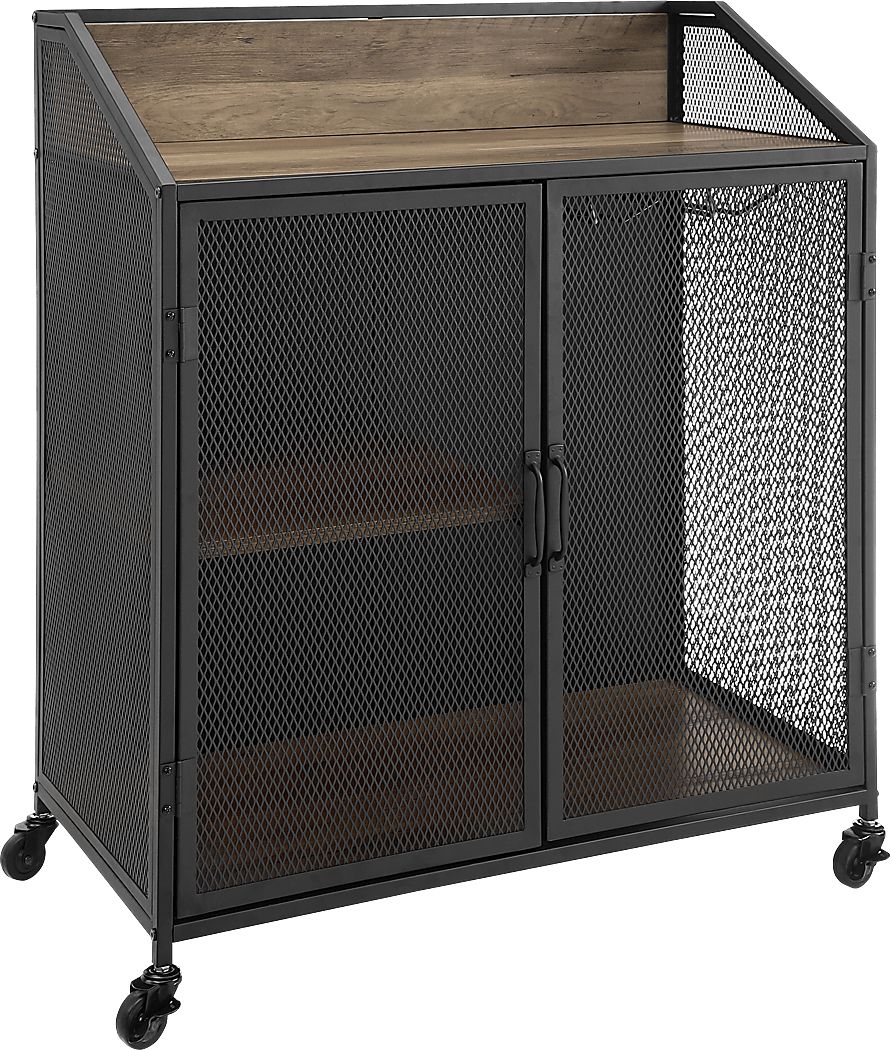 Slopeside Oak Bar Cart