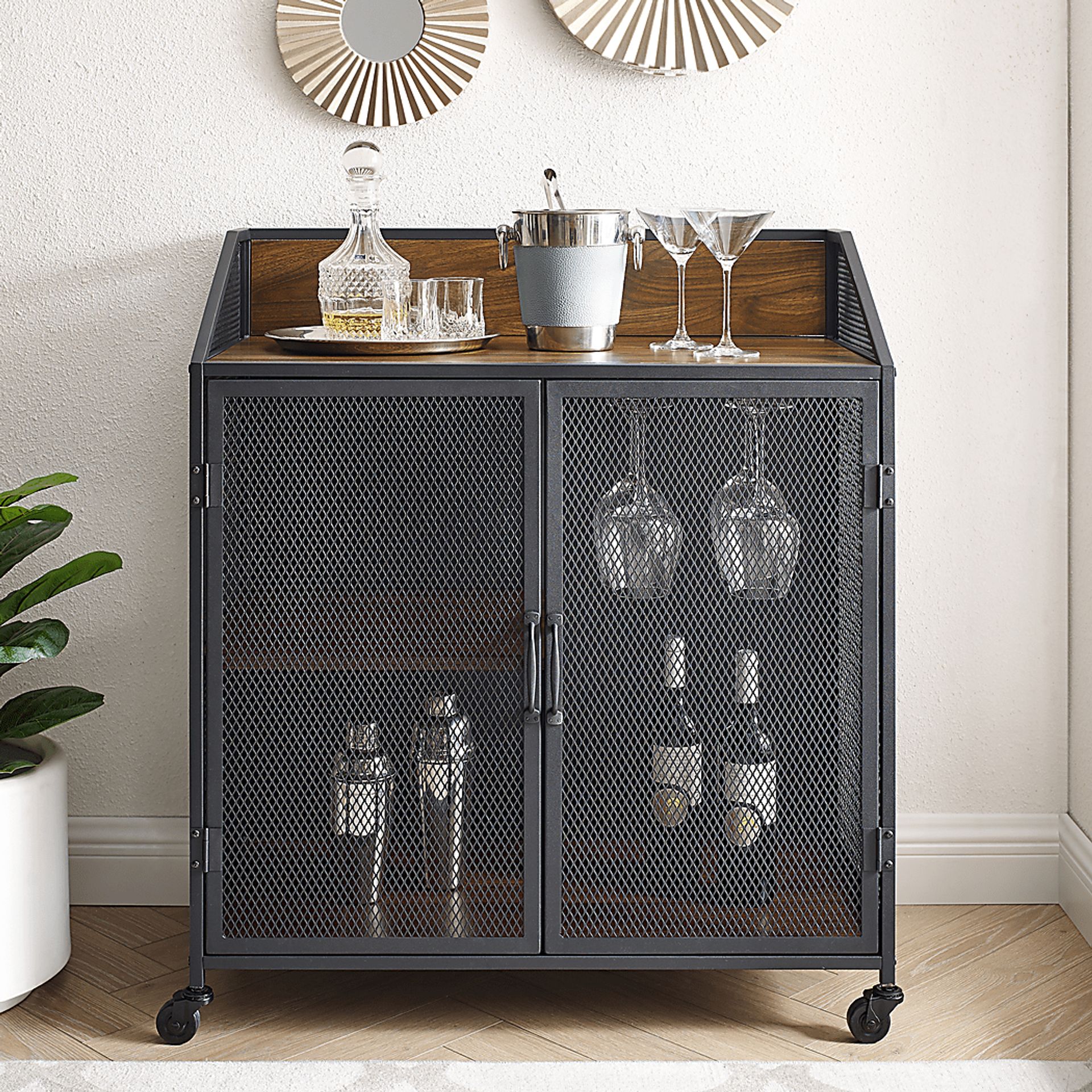 Slopeside Walnut Barcart - Image 4