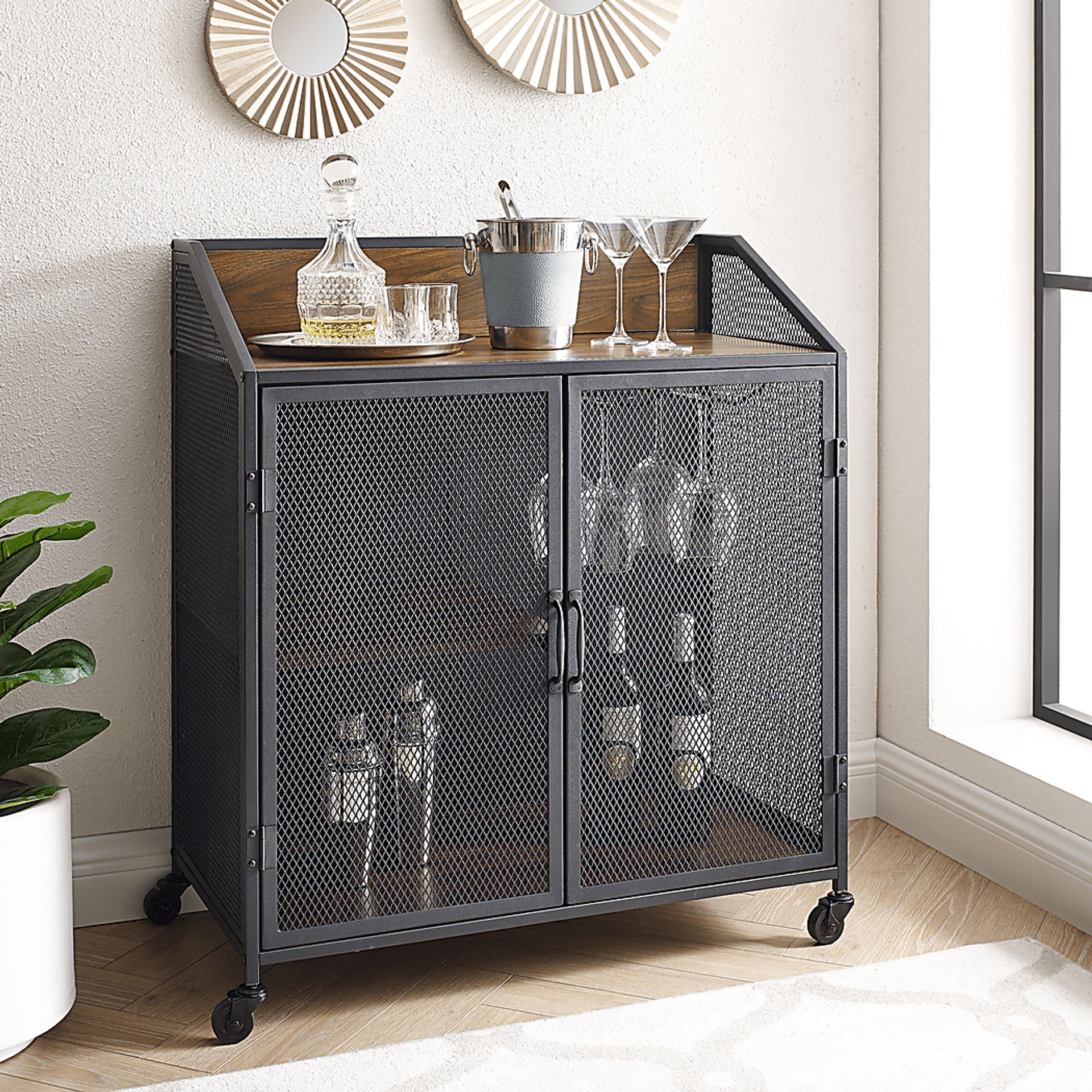 Slopeside Walnut Barcart - Image 5