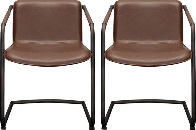 Smacot Brown Dining Chair, Set of 2 - Thumbnail - Image 1