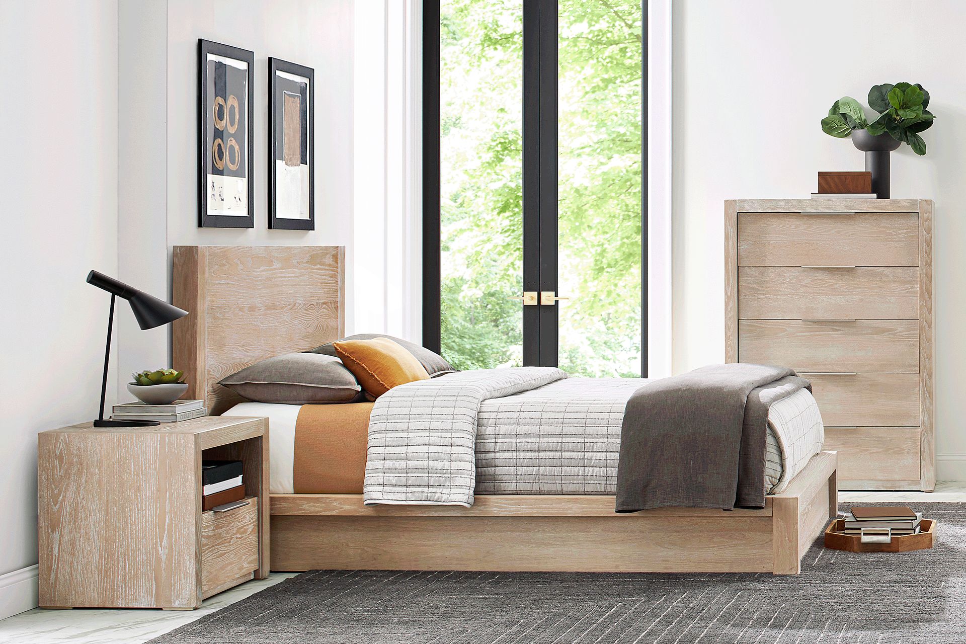 Easton Park Natural 3 Pc King Panel Bed - Image 2