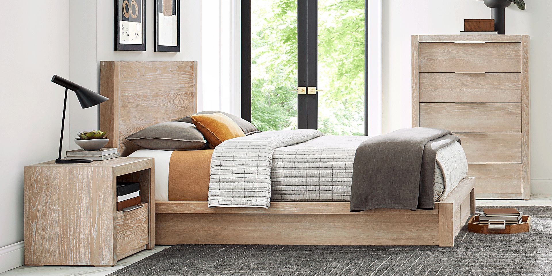 Easton Park Natural 3 Pc King Storage Bed - Image 2
