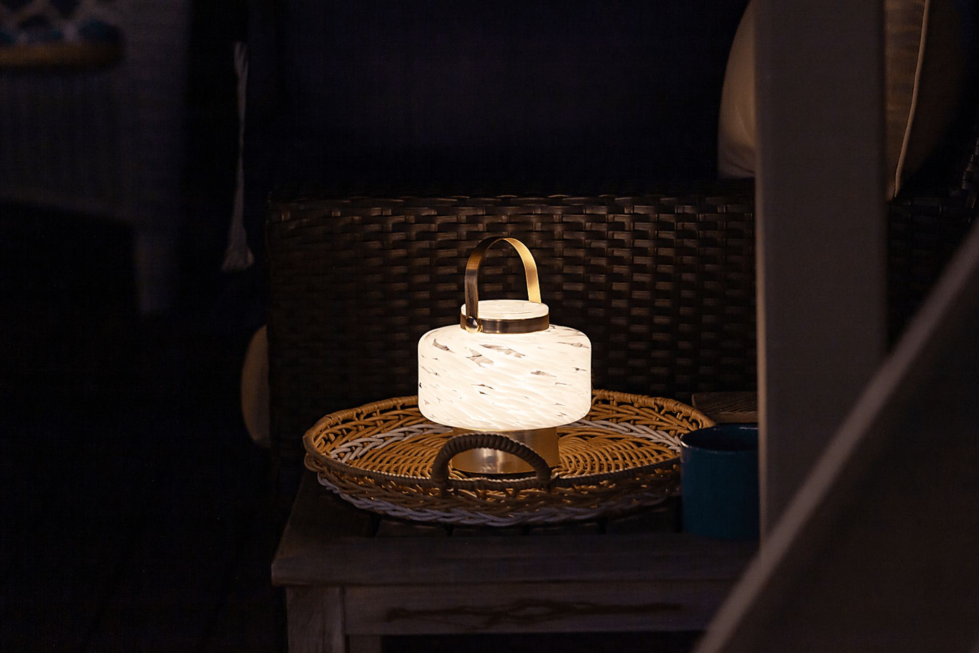 Smay Avenue Indoor/Outdoor White Rechargeable Lantern - Image 15