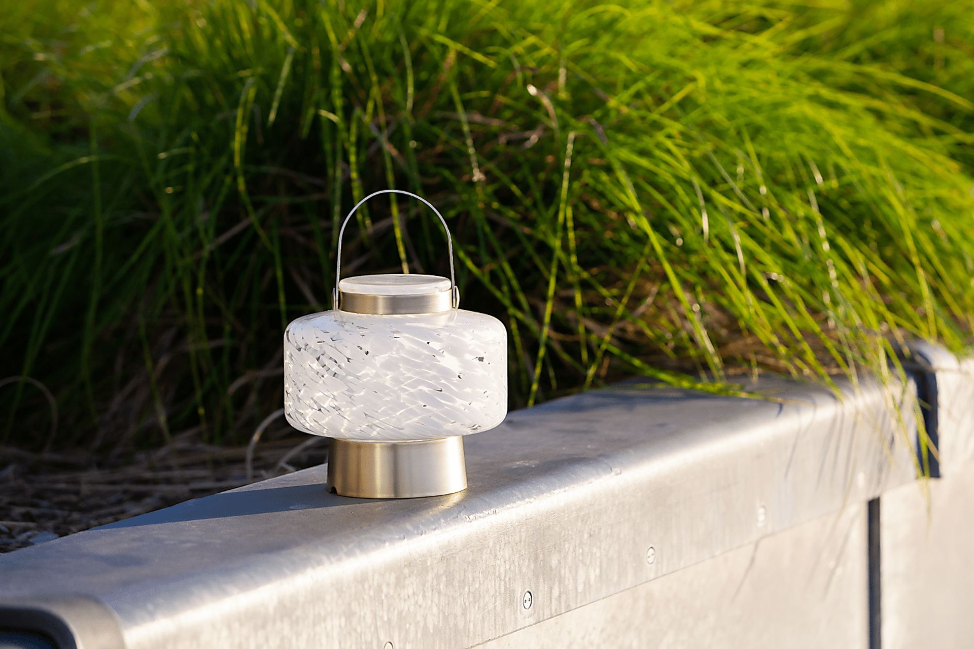 Smay Avenue Indoor/Outdoor White Rechargeable Lantern - Image 4