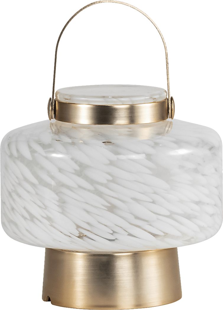 Smay Avenue Indoor/Outdoor White Rechargeable Lantern