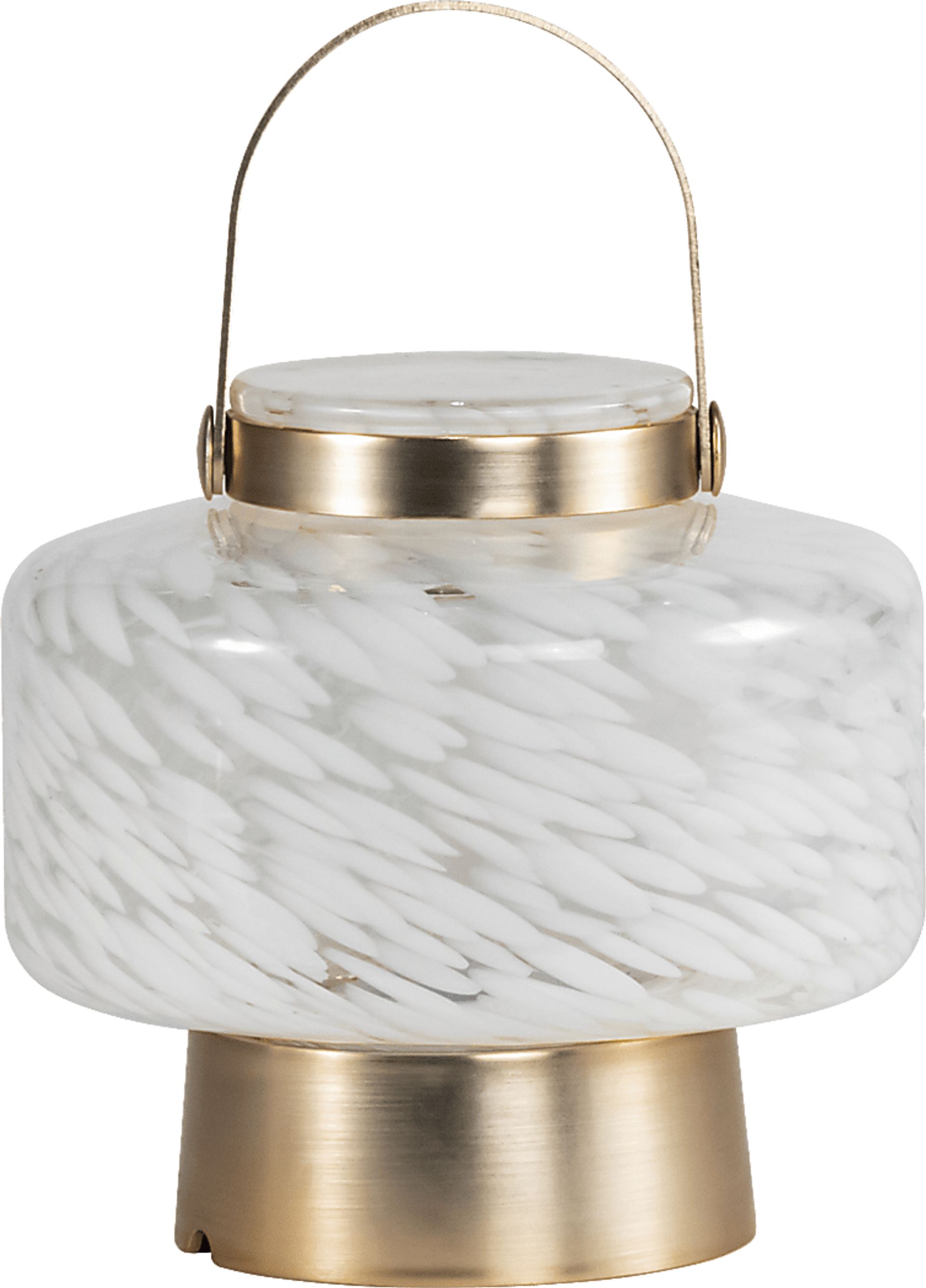 Smay Avenue Indoor/Outdoor White Rechargeable Lantern - Image 1