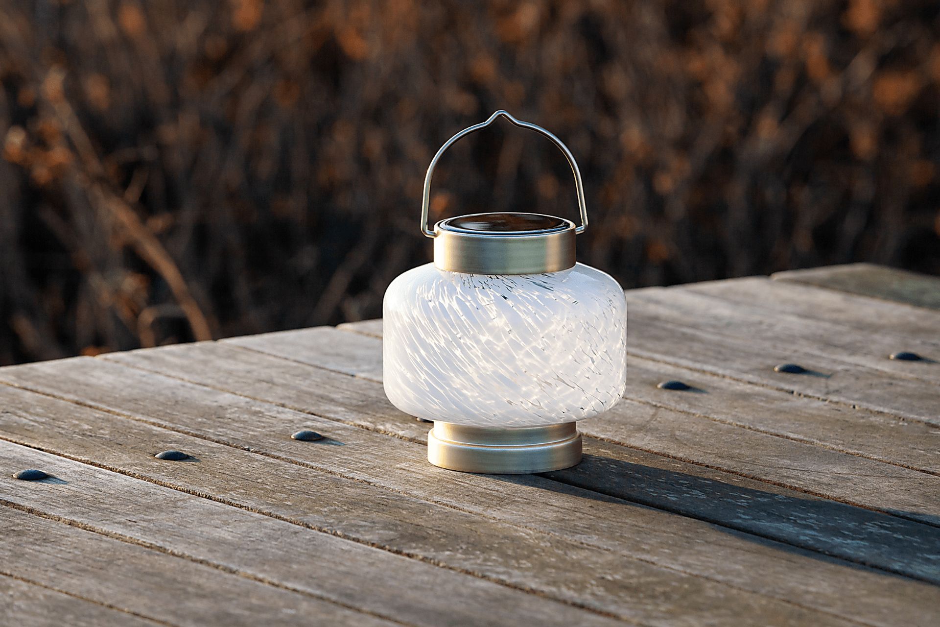 Smay Avenue Outdoor White Solar Lantern - Image 2