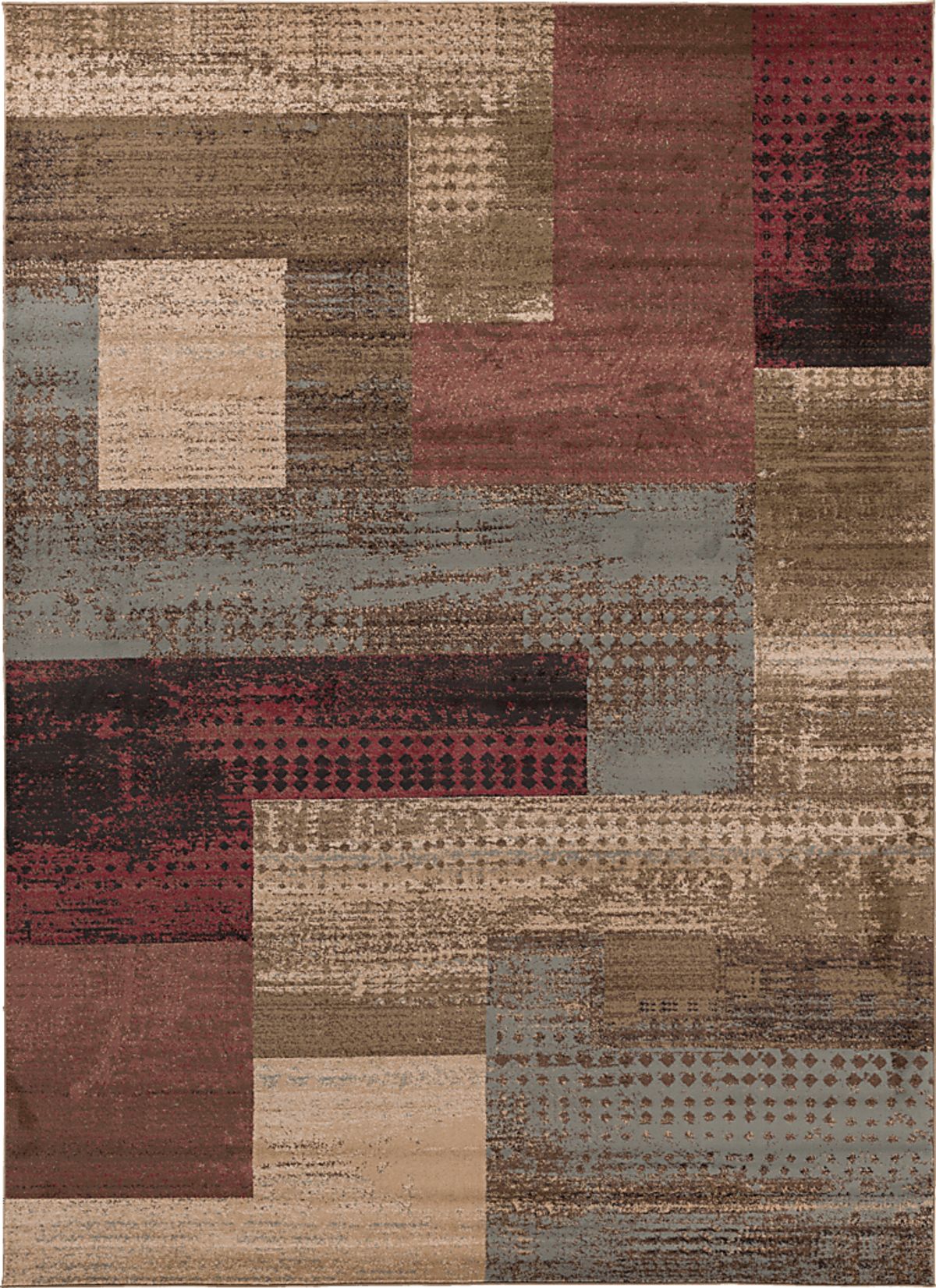 Smilax I Brown,Green,Red Rug | Rooms to Go