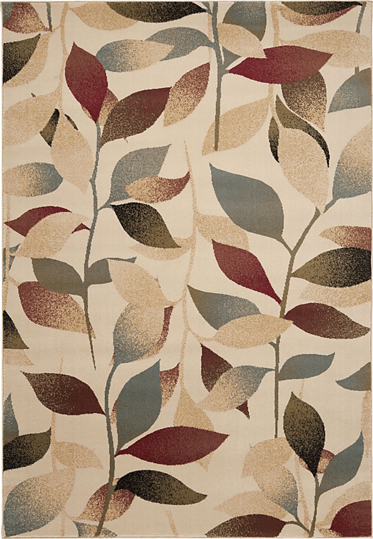 Smilax II Olive,Red Green,Red Rug | Rooms to Go