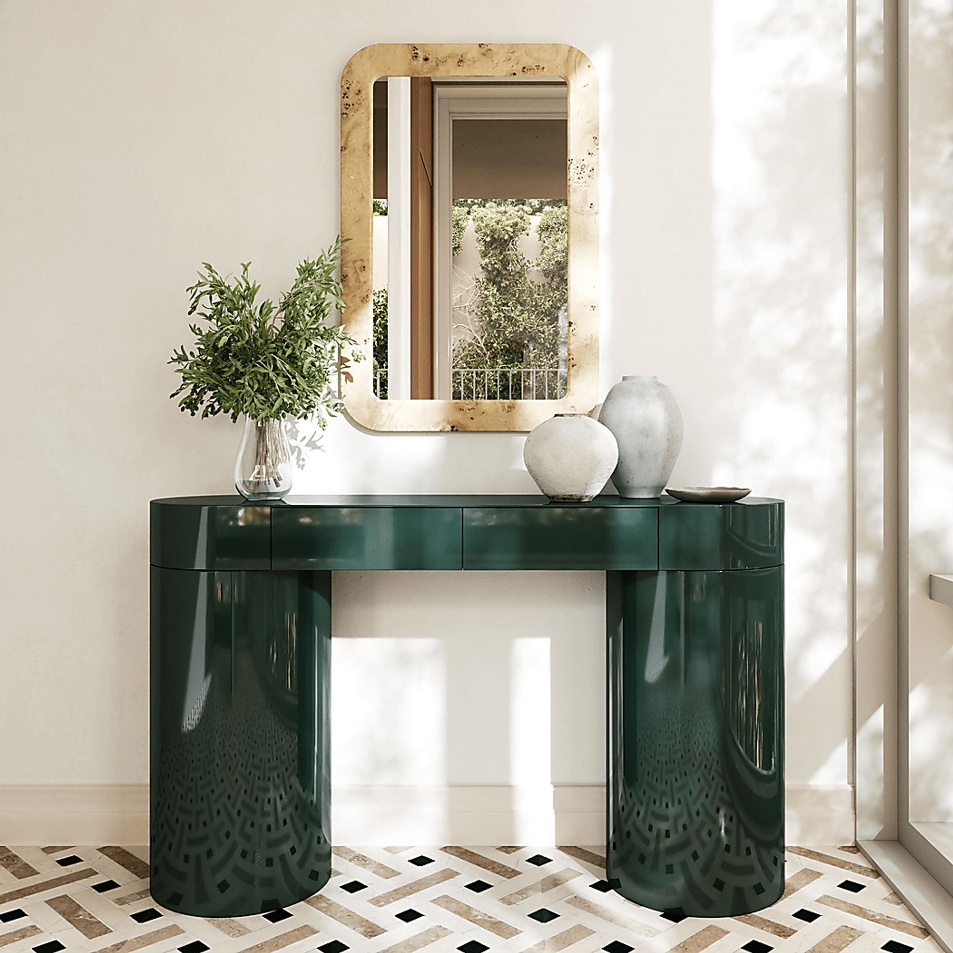 Smilehut Green Console Table - Image 2