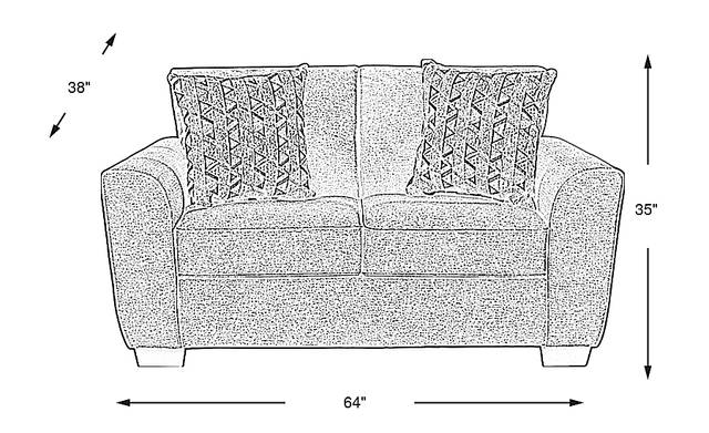 Dimension Image. Please refer to the Dimension Tab on this page for dimension details.
