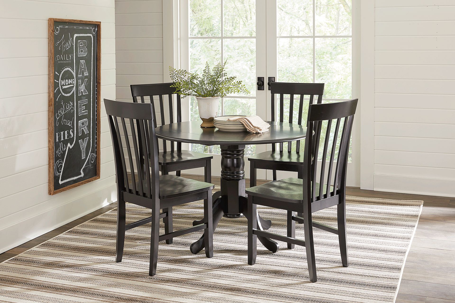 Smithtown Black Side Chair - Image 2