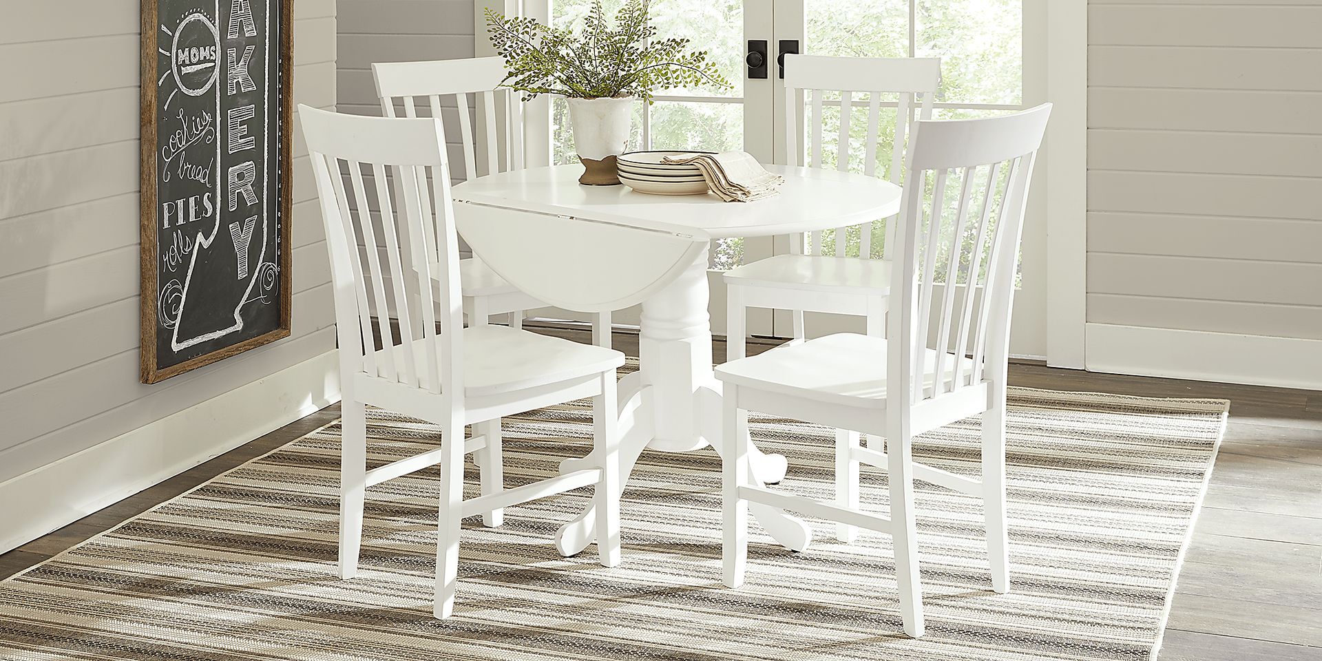 Smithtown White Round Dining Table - Image 3