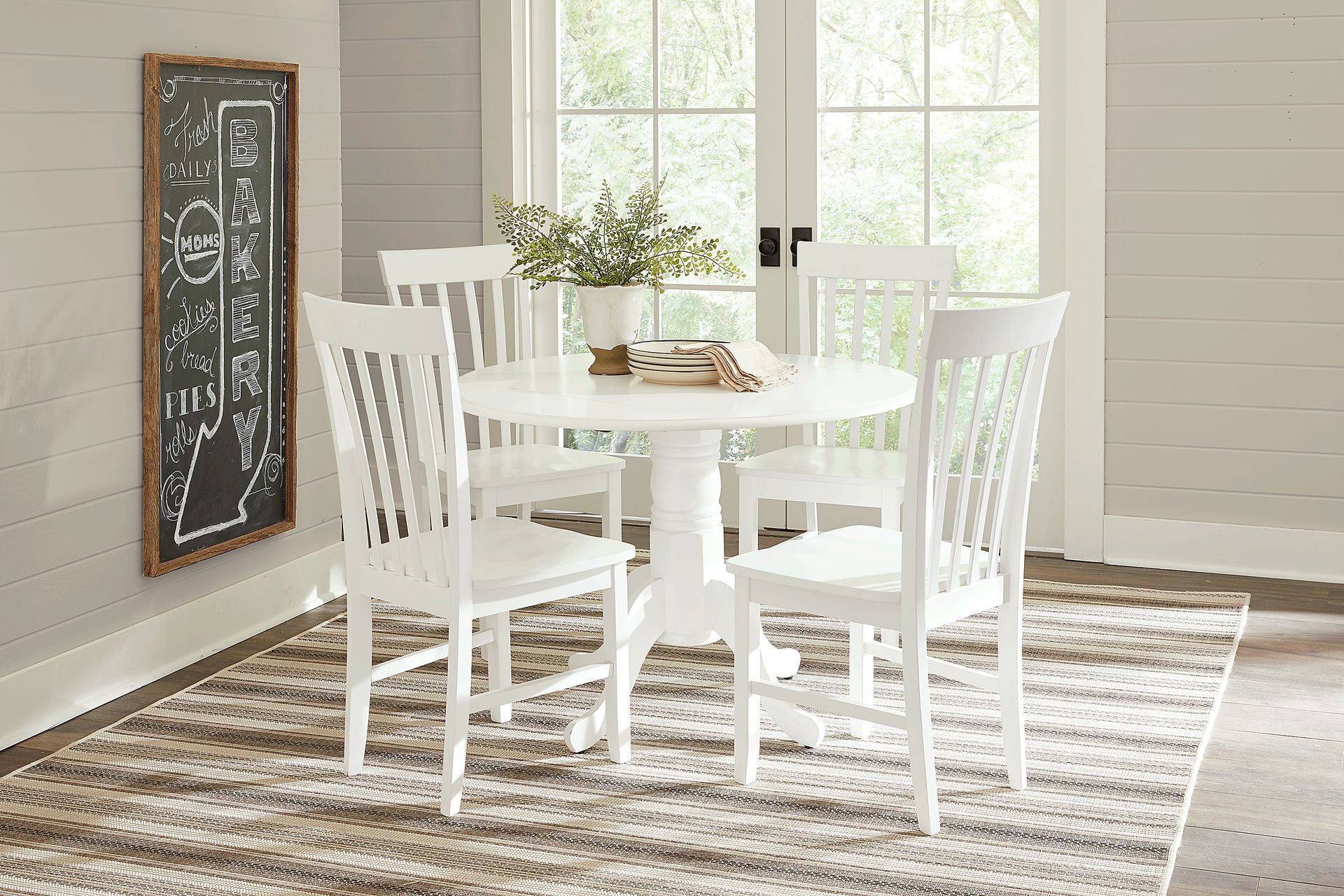 Smithtown White Round Dining Table - Image 2